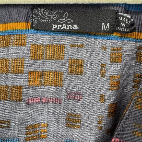 prAna Elsie Top Geo Print Tencel Long Sleeve Blouse Size M - Picture 3 of 10